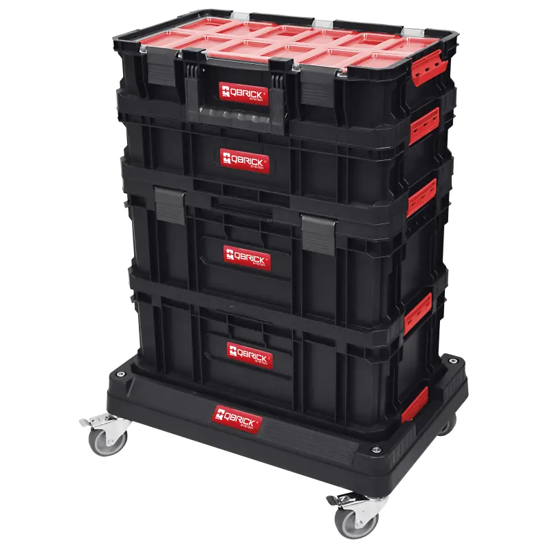 Set boxů Qbrick TWO Cart s podvozkem 7v1 595x395x825 mm Set boxů Qbrick TWO Cart s podvozkem 7v1 595x395x825 mm