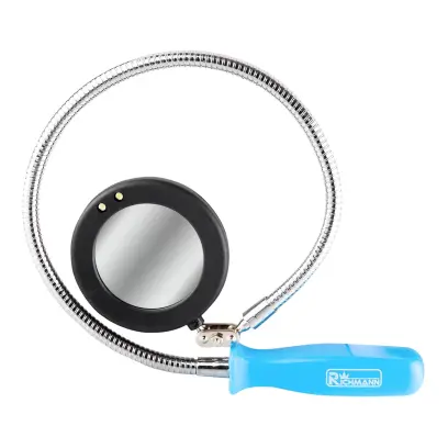 Magnetické inspekční zrcátko ohebné kulaté 50 mm s LED diodami 600 mm