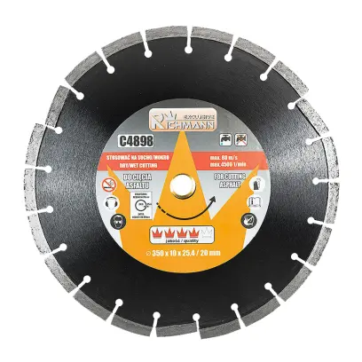 Kotouč diamantový segmentový na asfalt 350x25,4 mm