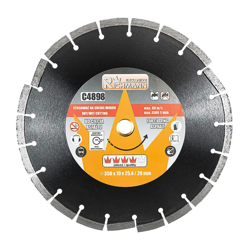 Kotouč diamantový segmentový na asfalt 350x25,4 mm