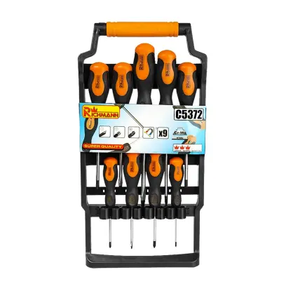Sada šroubováků 9 dílů - plastový držák