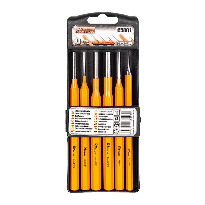 Sada průbojníků 6 dílů - plastový obal