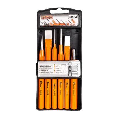 Sada důlčíků a průbojníků 6 dílů - plastový obal