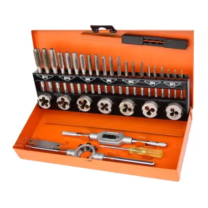 Sada závitníků a závitových oček 32 dílů - kovový obal
