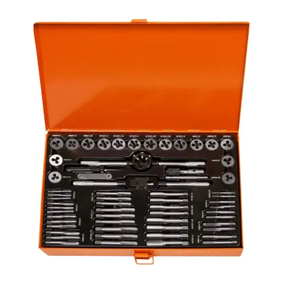 Sada závitníků a závitových oček 60 dílů - kovový obal