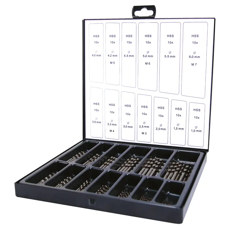 Sada vrtáků do kovu Terrax 130 dílů - kovový kufr Sada vrtáků do kovu Terrax 130 dílů - kovový kufr