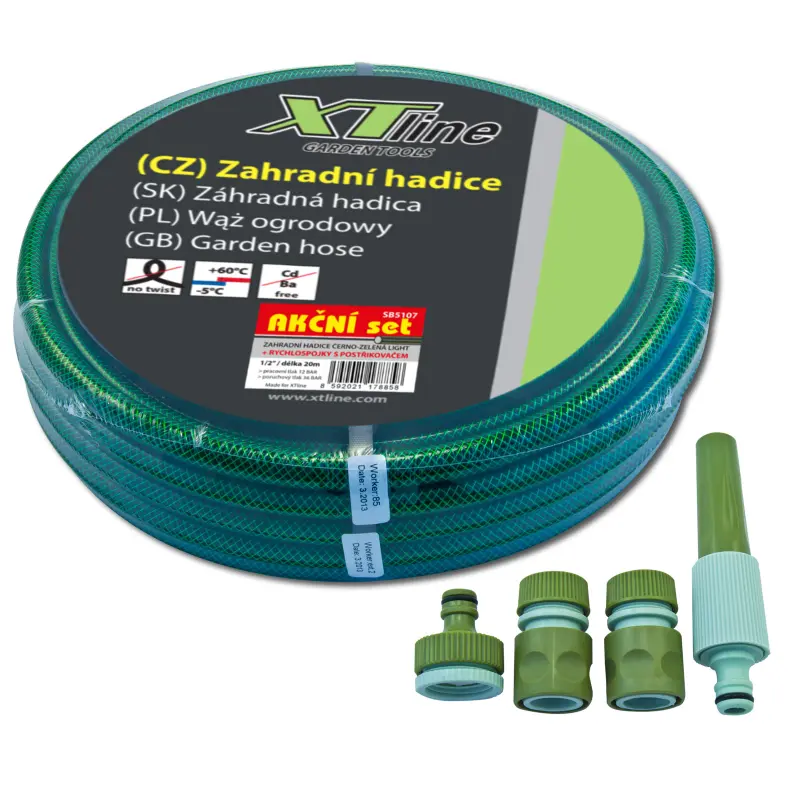 Hadice zahradní 1/2” 20 m + sada s postřikovači SB6100B