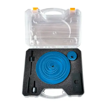 Sada vykružovacích korunek 19-127 mm 14 dílů - plastový obal