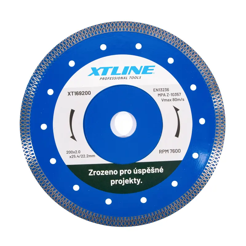 Kotouč diamantový turbo | 200x2x10x22,2 mm