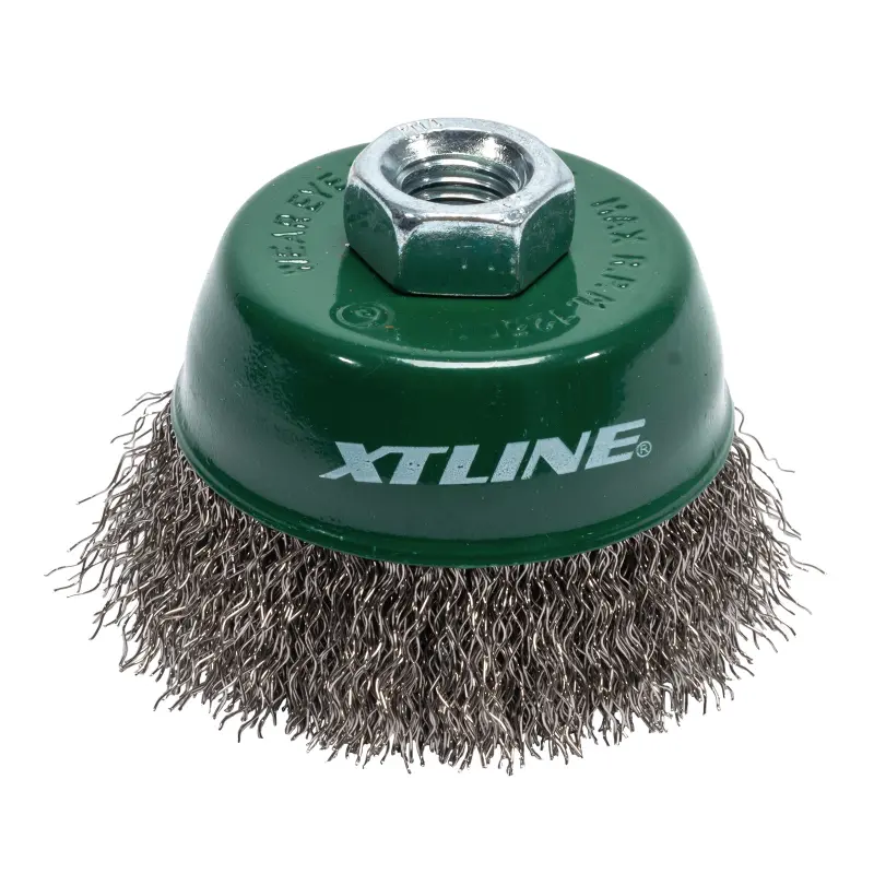 Kartáč hrnkový vlnitý nerez M14 | 75 mm