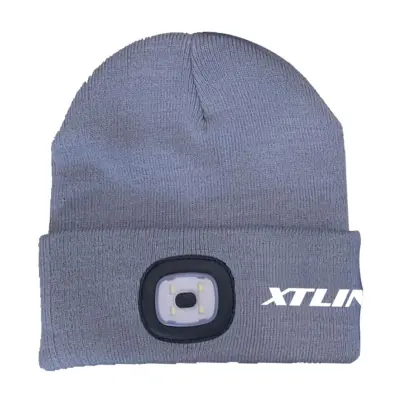 Čepice se svítilnou s logem XTLINE | šedá