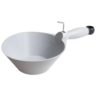 Naběračka plastová šedá pružná 160 mm