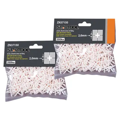 Plastové křížky 1bal/200ks | 1,5 mm