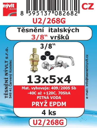U2/268G SADA na 3/8 italský vršek 4ks
