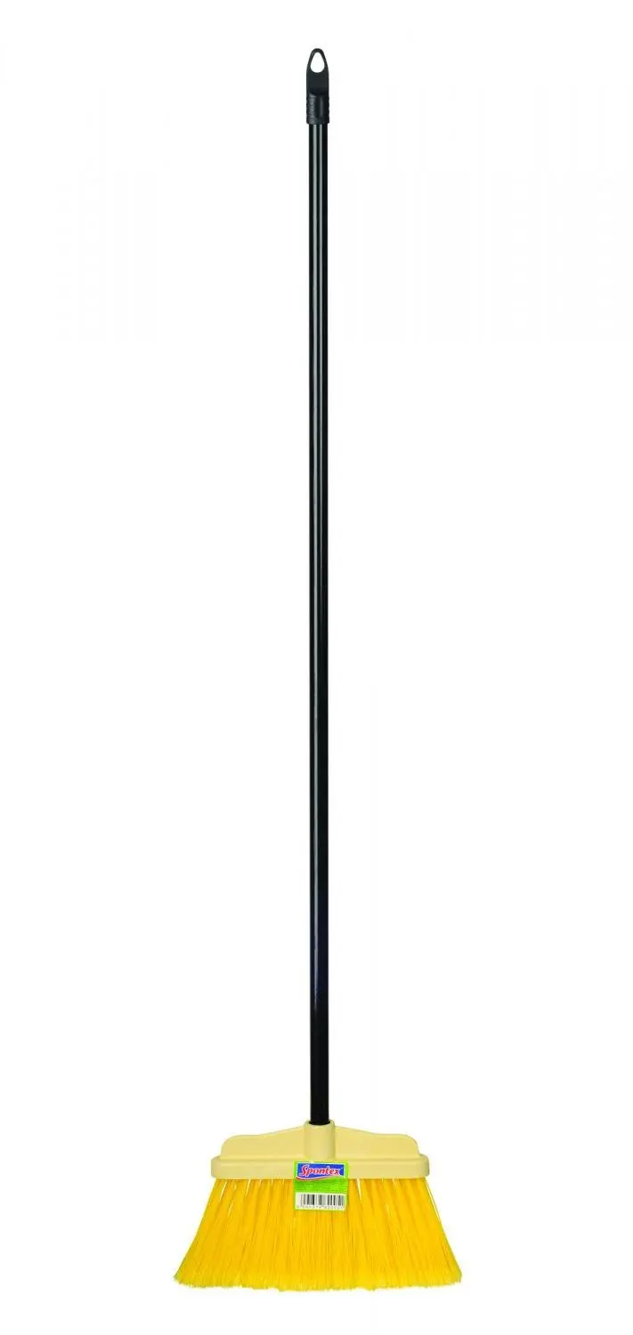 Spontex Venkovní koště žluté s tyčí