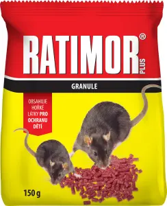 Ratimor Plus Bromadiolon nástraha na hlodavce, sáček, 150 g