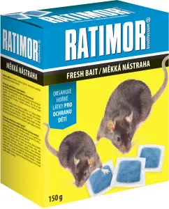 Ratimor Brodifacoum měkká nástraha na hlodavce, 150 g Ratimor Brodifacoum měkká nástraha na hlodavce, 150 g
