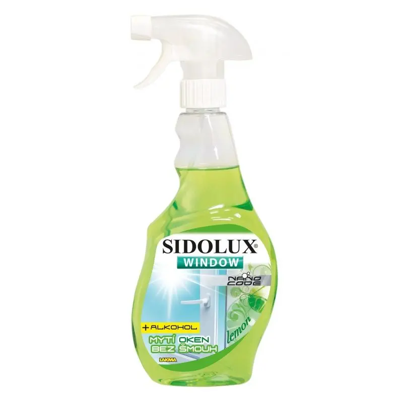 SIDOLUX OKNA A ZRCADLA NANO CODE LEMON 500ml SIDOLUX OKNA A ZRCADLA NANO CODE LEMON 500ml