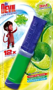 Dr. Devil 3v1 Point Block WC blok v tubě Lime Twister, 75 ml Dr. Devil 3v1 Point Block WC blok v tubě Lime Twister, 75 ml