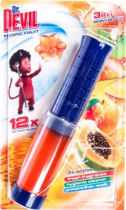 Dr. Devil 3v1 Point Block WC blok v tubě Tropic Fruit, 75 ml Dr. Devil 3v1 Point Block WC blok v tubě Tropic Fruit, 75 ml