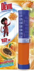 Dr. Devil 3v1 Point Block WC blok v tubě Tropic Fruit, 75 ml Dr. Devil 3v1 Point Block WC blok v tubě Tropic Fruit, 75 ml