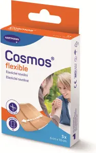 Hartmann Cosmos Pružná náplast, 6× 10 cm, 5 ks Hartmann Cosmos Pružná náplast, 6× 10 cm, 5 ks