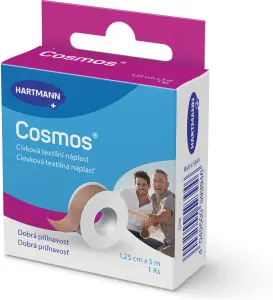 Cosmos Cívková pevná náplast 1,25 cm × 5 m, 1 ks Cosmos Cívková pevná náplast 1,25 cm × 5 m, 1 ks