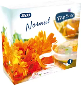 Big Soft klasické bílé ubrousky, rozměry 33 x 33 cm Big Soft klasické bílé ubrousky, rozměry 33 x 33 cm