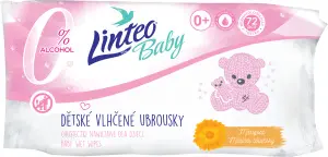 Linteo Baby vlhčené ubrousky s Měsíčkem lékařským, 72 ks