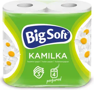 Big Soft Kamilka 3vrstvý toaletní papír, 4 role, 16,8 m role