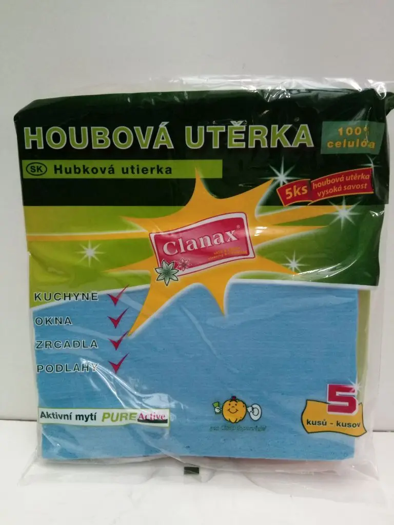Utěrka houbová 5ks