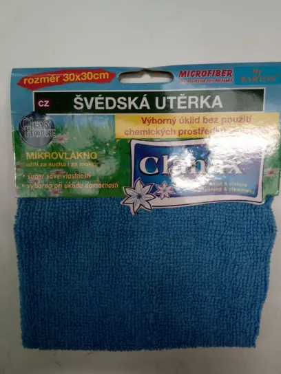 Švédská utěrka STANDARD 30x30cm 205g modrá