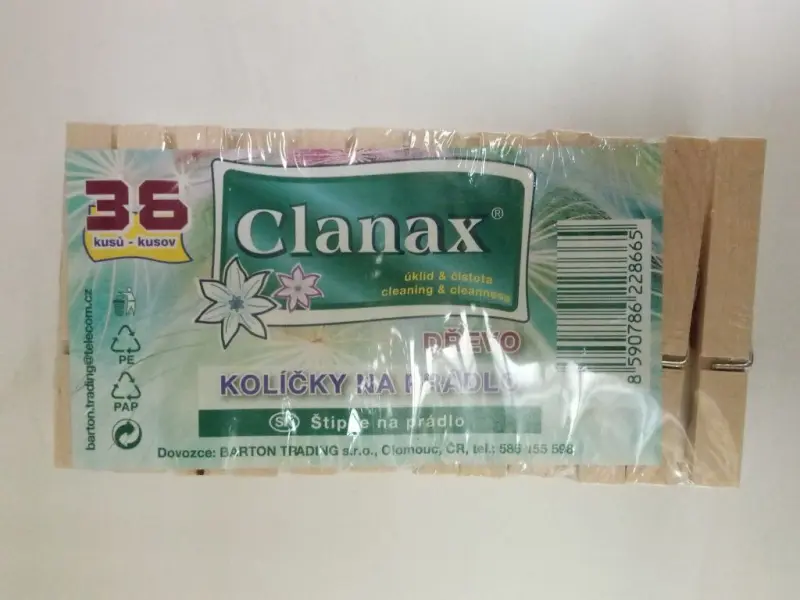 Kolíčky dřevěné 36ks