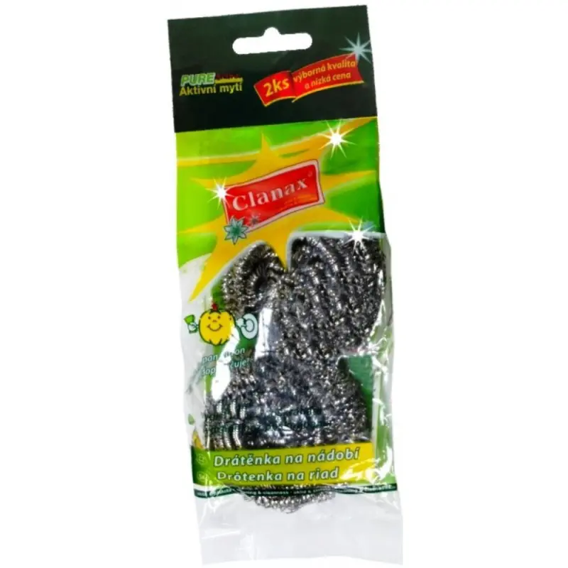 Drátěnka kovová 2ks nerez 15g klubko