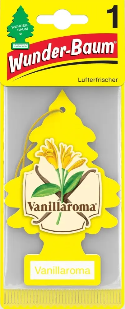 Wunder-Baum papírový vonný stromeček - Vanillaroma Wunder-Baum papírový vonný stromeček - Vanillaroma