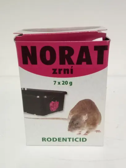Norat zrní nástraha k hubení myší domácích, potkanů a krys 7x20g