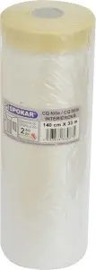 Spokar CQ fólie s papírovou páskou, 140 cm × 33 m