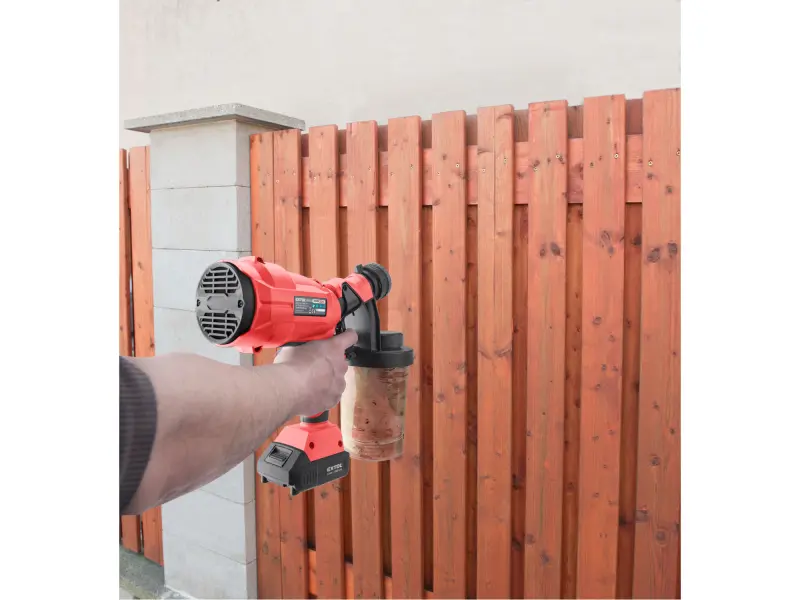 pistole stříkací HVLP aku SHARE20V, 20V Li-ion, 2Ah