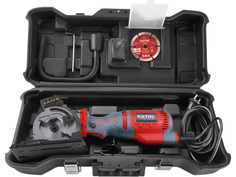 pila kotoučová/řezačka s laserem, zanořovací, 89mm, 705W