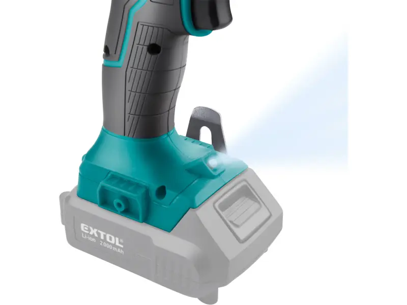 Vrtací šroubovák aku s příklepem SHARE20V, BRUSHLESS, 20V Li-ion, bez baterie a nabíječky EXTOL INDUSTRIAL