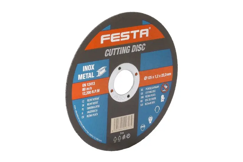 Kotouč řezný FESTA na kov 125x1.2x22.2mm plechový box 10ks