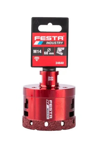 Korunka vykružovací diamantová 68mm M14 FESTA INDUSTRY