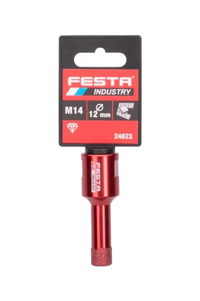 Korunka vykružovací diamantová 12mm M14 FESTA INDUSTRY