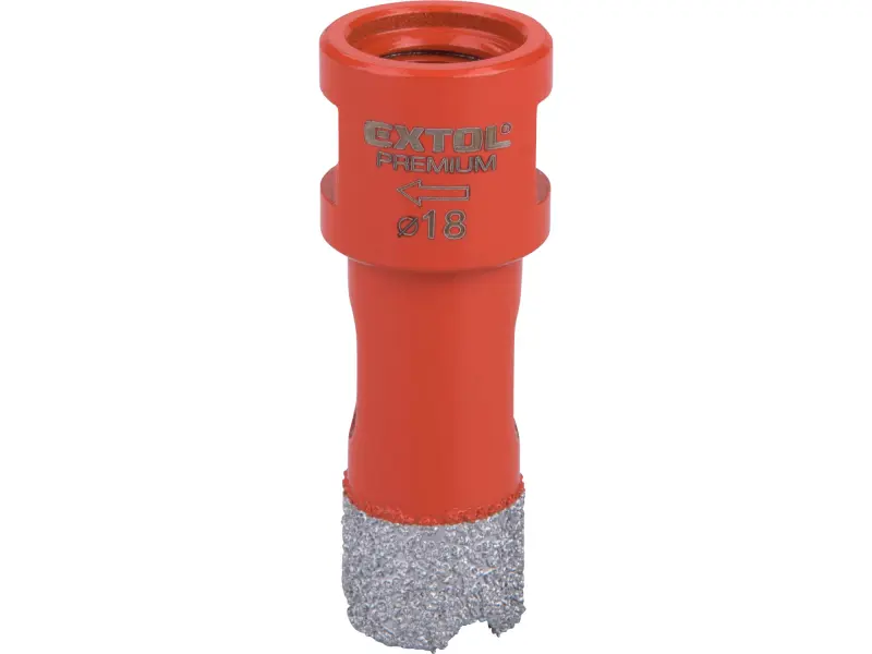 korunka vykružovací diamantová, O 18mm, závit M14