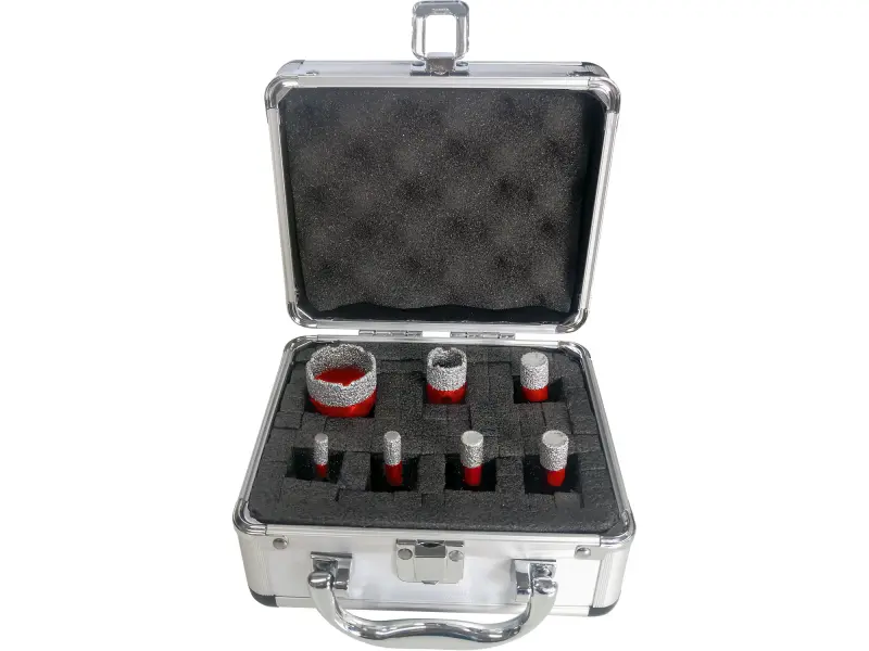 sada 7ks vykružovacích diamantových korunek, O 6-8-10-12-14-20-35mm, závit M14