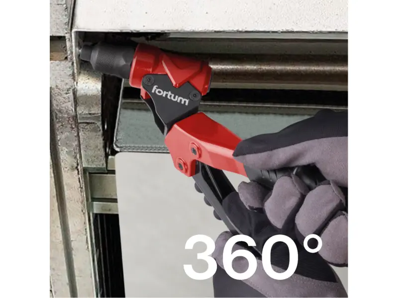 kleště nýtovací s otočnou hlavou COMBO, pro nýt. matice M3-M6 a trhací nýty 2,4-4,8mm