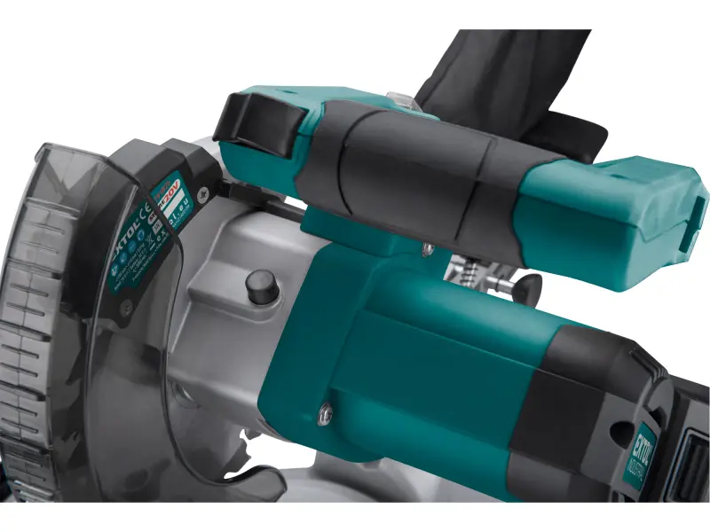 pila pokosová 185mm aku s laserem SHARE20V, BRUSHLESS, 20V Li-ion, 2Ah