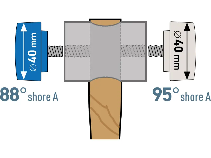 palička s výměnnými konci, O 40mm, délka 32cm