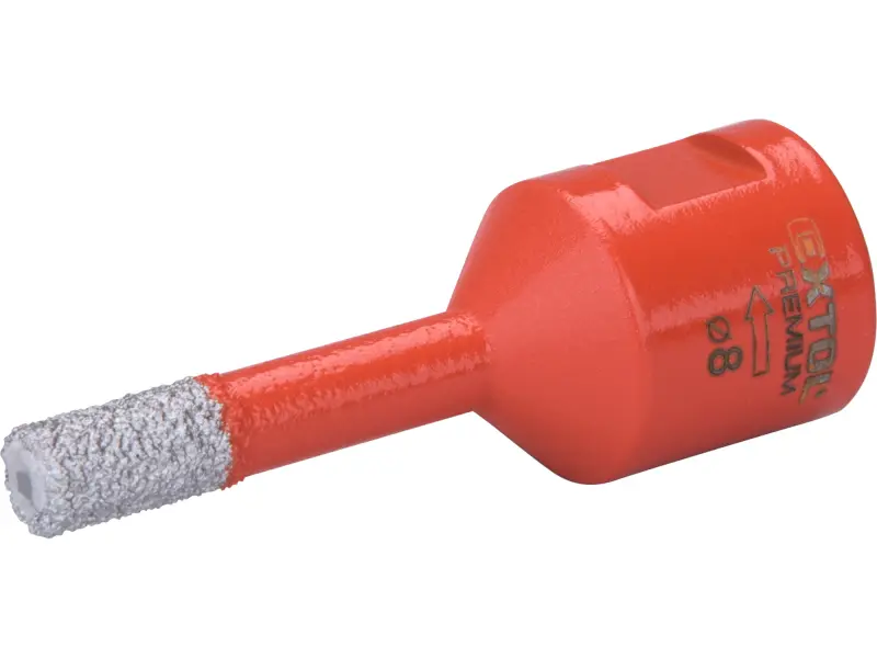 korunka vykružovací diamantová, O 8mm, závit M14