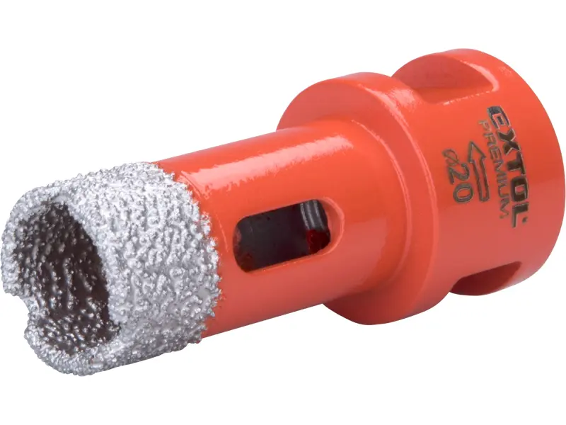 korunka vykružovací diamantová, O 20mm, závit M14